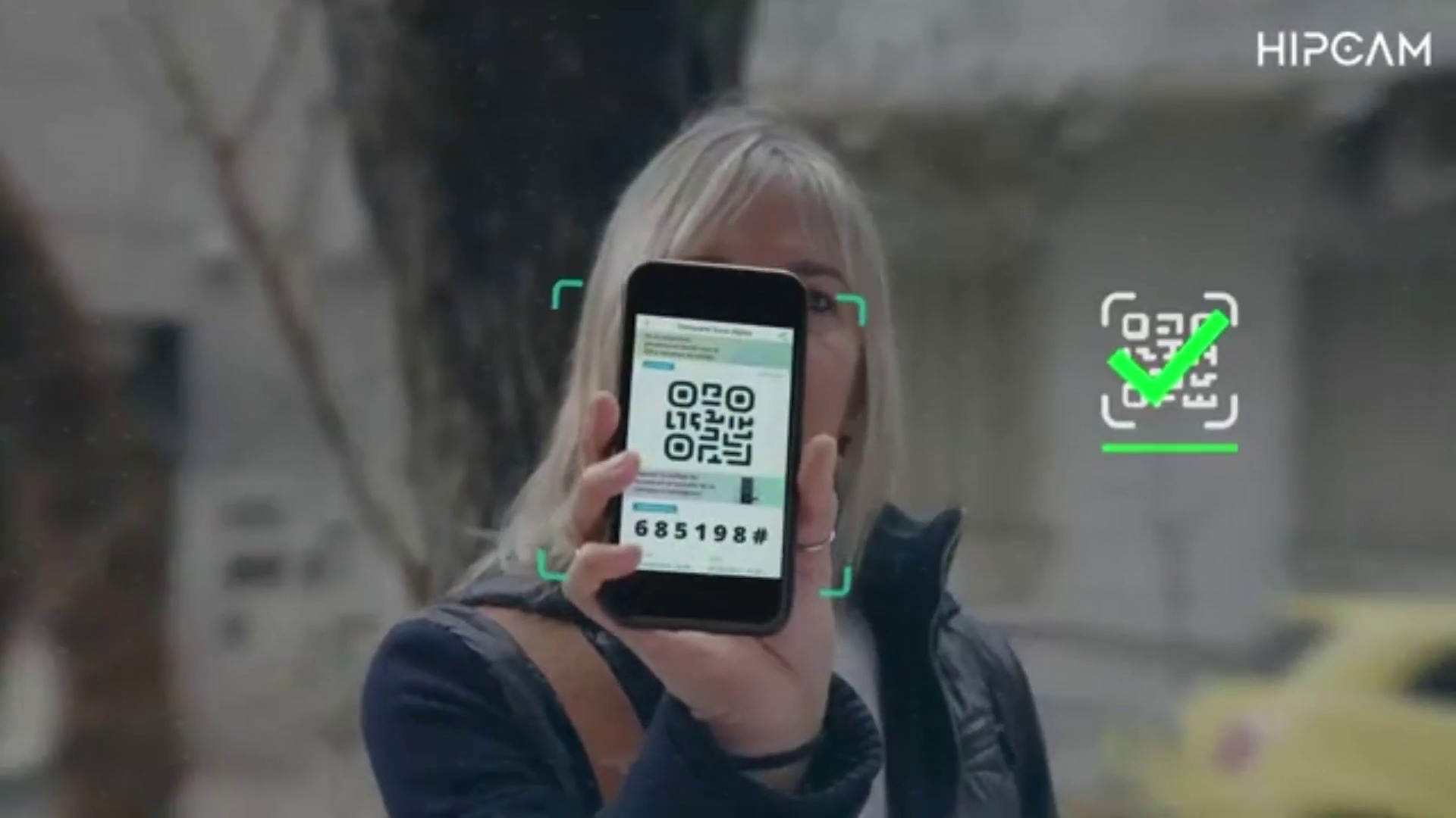 Check-in keyless con QR — tecnología HipCam